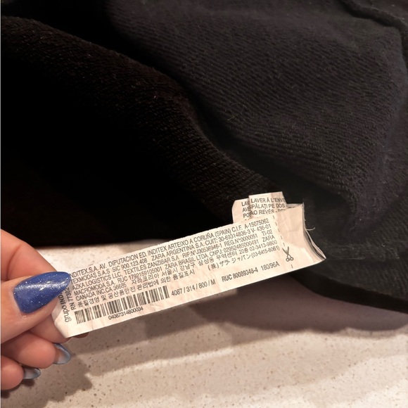 Zara Black Sweatshirt with Yellow Smiley Design - Picture 6 of 9